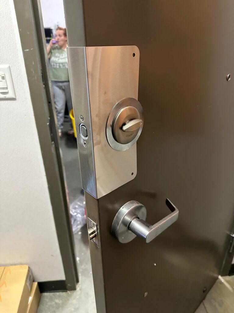 Don't try to break the door call Public locksmith and pay less 